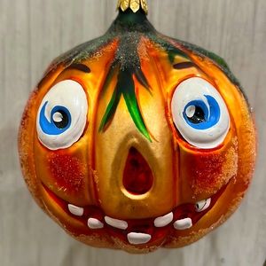 Christopher Radko Jolly Jack Pumpkin Ornament 1999 Retired